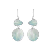 AE-6243-MOP Sterling Silver Earring With Mother Of Pearl Jewelry Bali Designs Inc